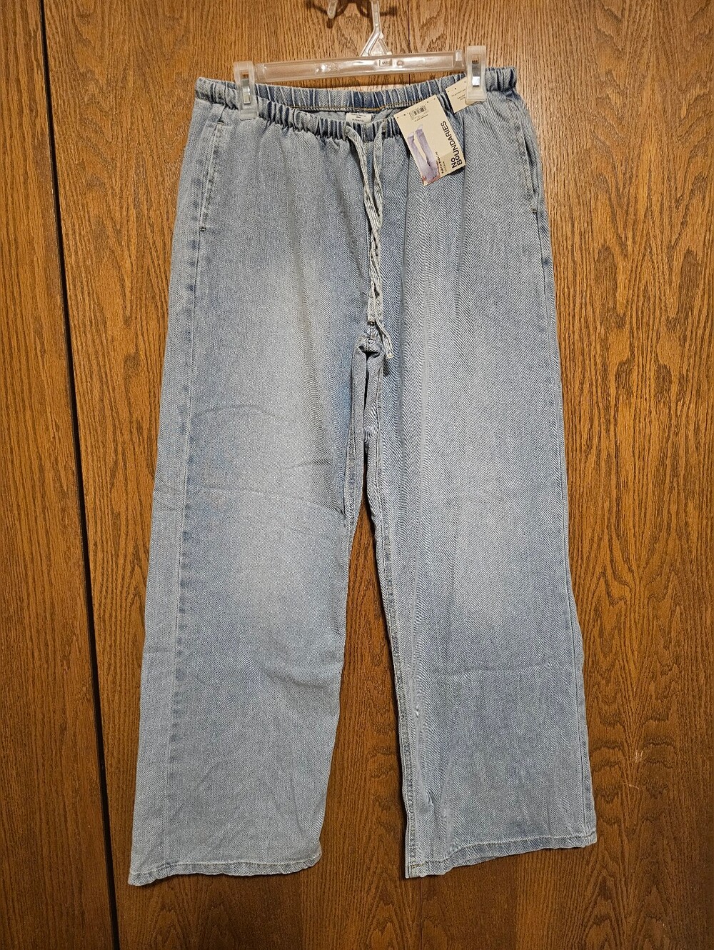 No Boundaries Light Blue Pull-On Wide Leg Jeans